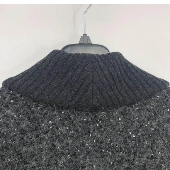 DVF Zayde Sequin Oversize Mohair Sweater Cardigan - Picture 5 of 12